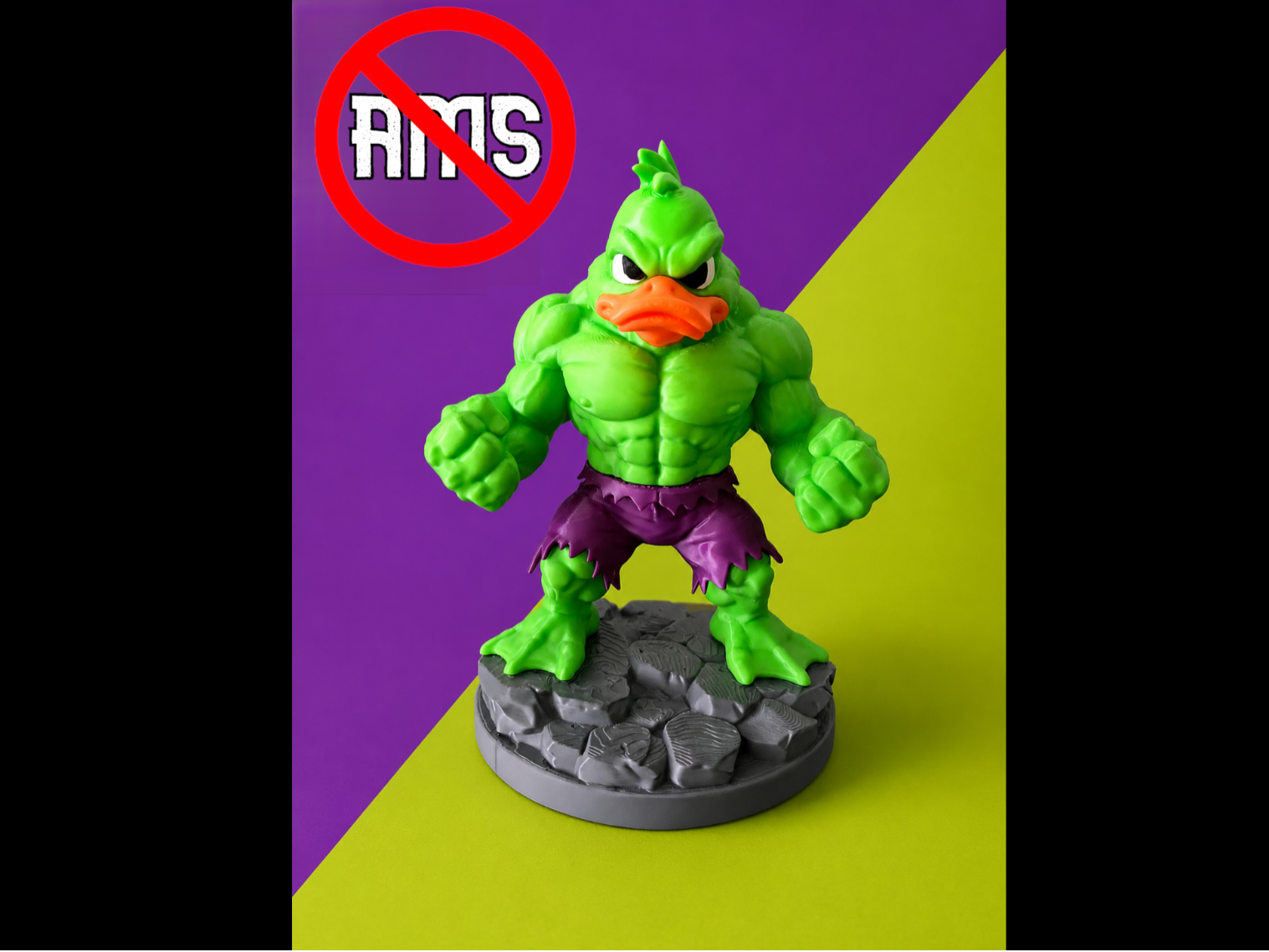 Duck Hulk (20cm)-Multi-Part NO AMS Friendly Figure
