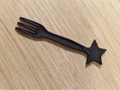 Mini Fork with star handle -for holiday snacks