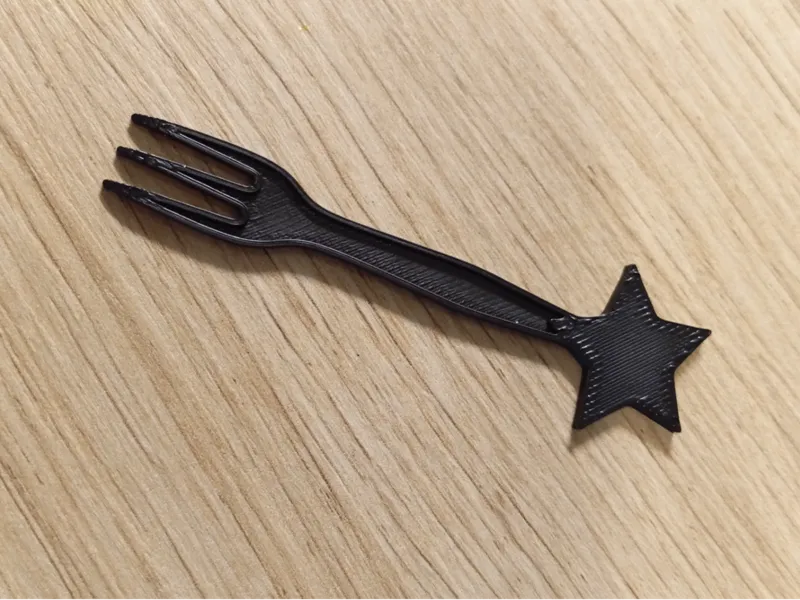 Mini Fork with star handle -for holiday snacks