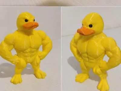 Gym Duck- Muscular Bodybuilder Daffy Duck