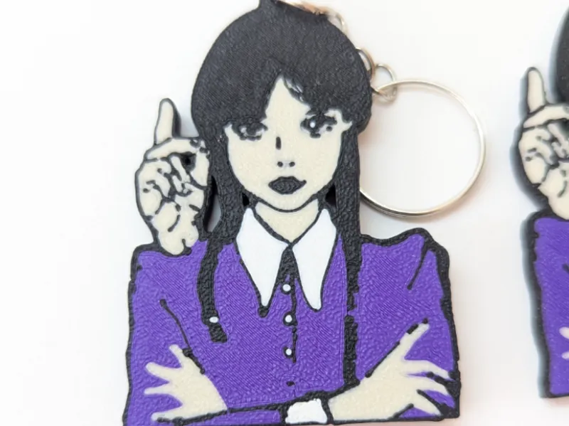 Wednezday keychain