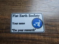 Flat Earth Society Membership Card