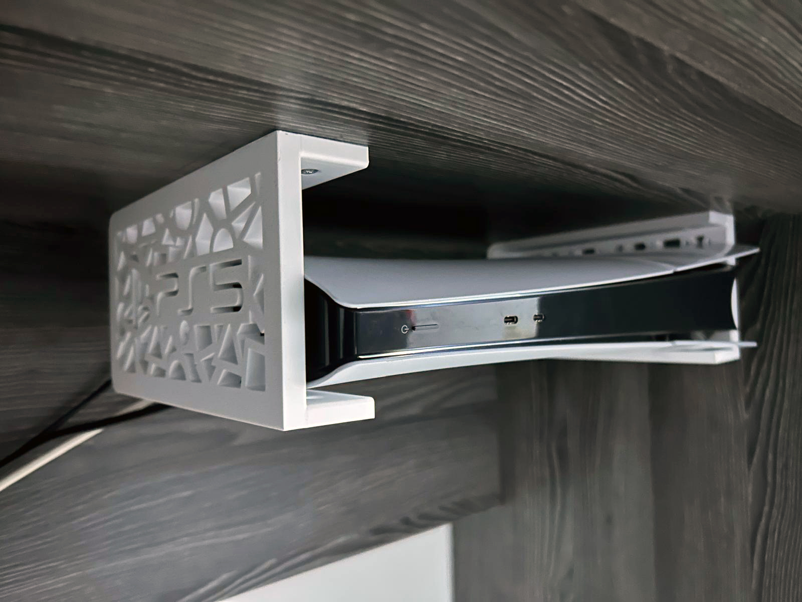PS5 Slim Digital Edition Desk Under Mount Bracket