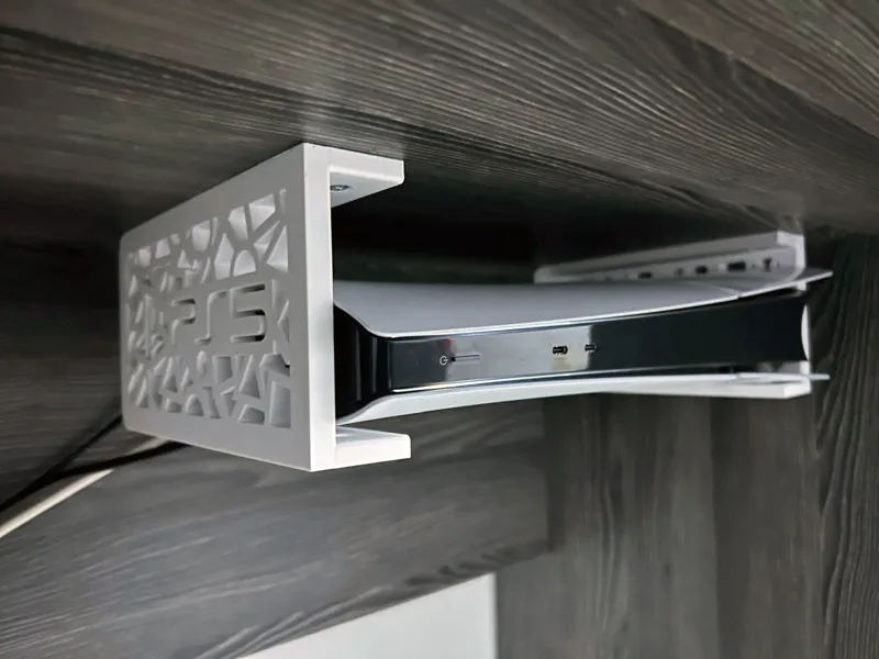 PS5 Slim Digital Edition Desk Under Mount Bracket