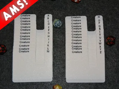 MTG-Landscape Card Type (A-Z) Dividers