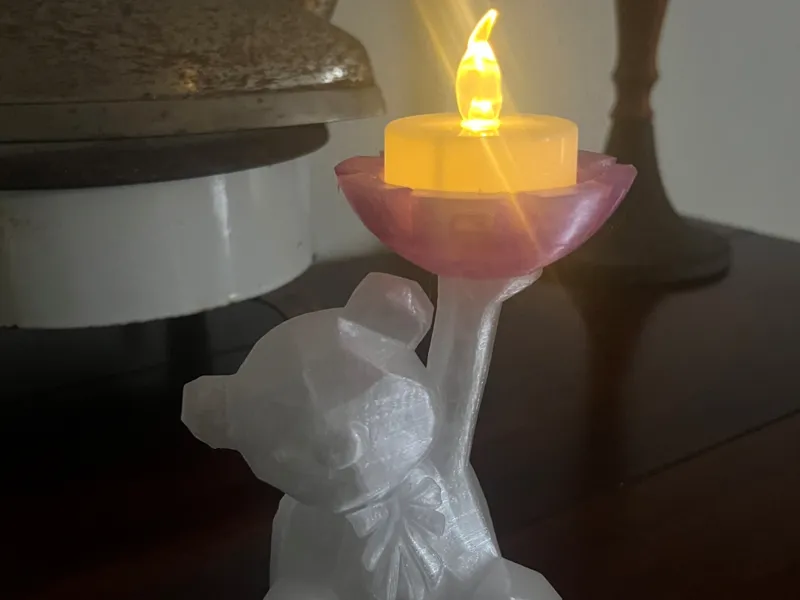 Eisbär Kerze LED