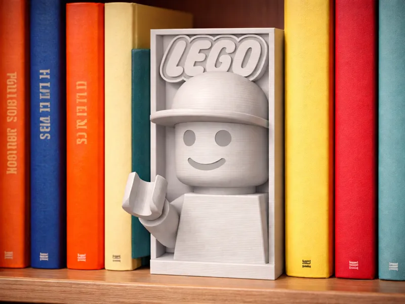 soporte de libros LEGOs