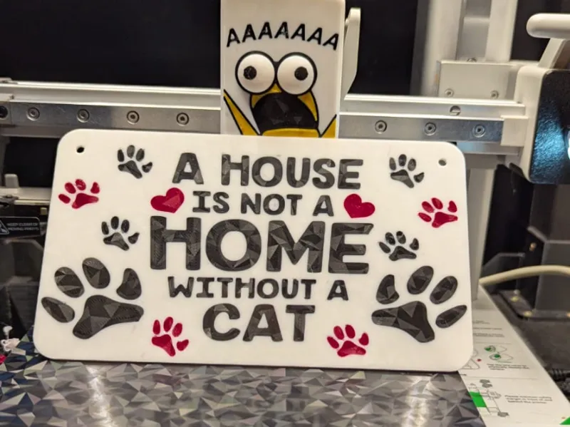 Katzen Schild