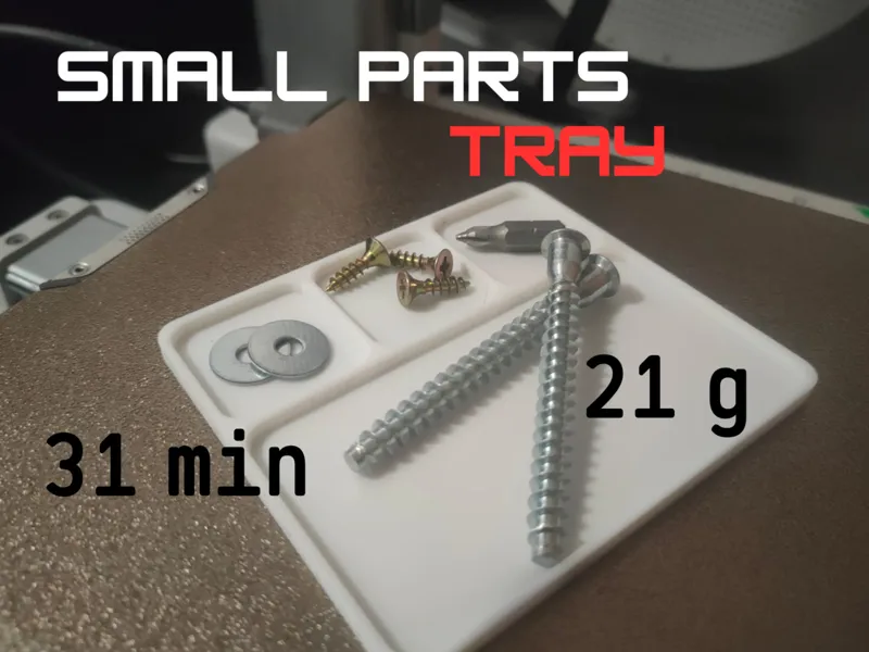 Small parts tray