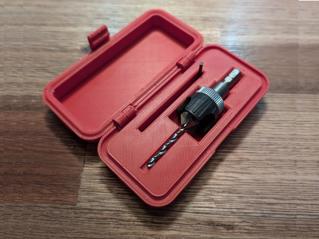 Miniatura 2 do modelo 3D Wolfcraft Countersink Drill Bit Case
