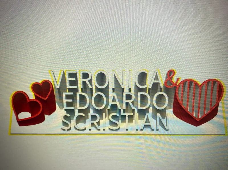 scritta 3d 