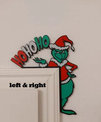 Update - Door Corner / Door Frame Grinch Ho Ho Ho