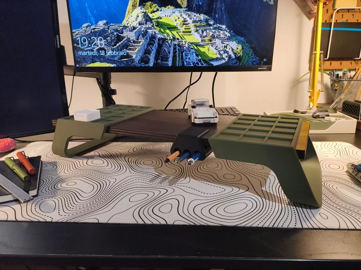 Mini Display Riser Stl Gridfinity Modern Minimalistic Monitor Riser - Free 3D Print Model ...