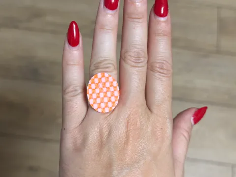 Marco decorativo: Anillo Modular Pop Damero — referencia de MakerWorld
