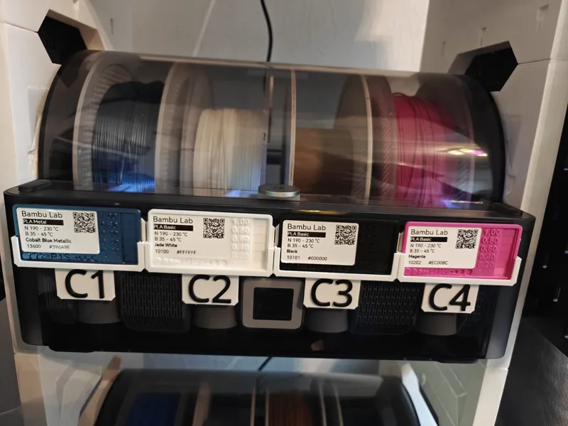 AMS Holder for Schmiddis Swatch with AMS labels 