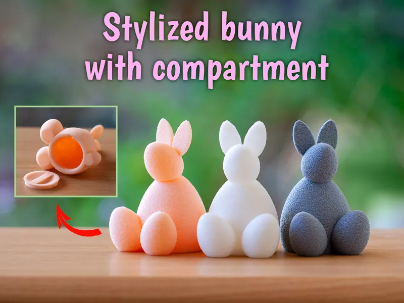 Easter fuzzy bunny