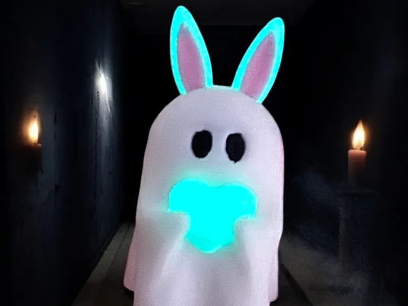 Cute Mini Easter Bunny Ghost!