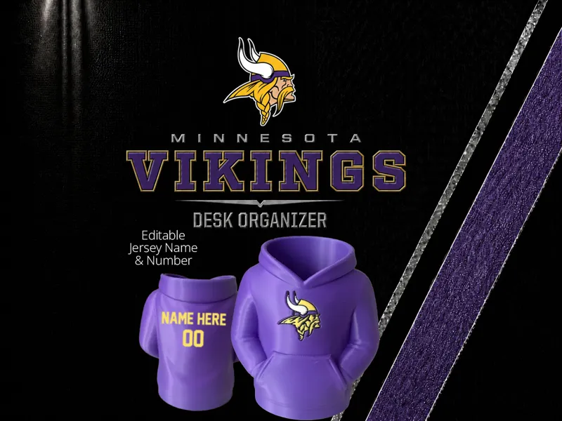 Minnesota Vikings Desk Organizer Hoodie