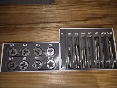 Gridfinity Tap and Die Set Metric