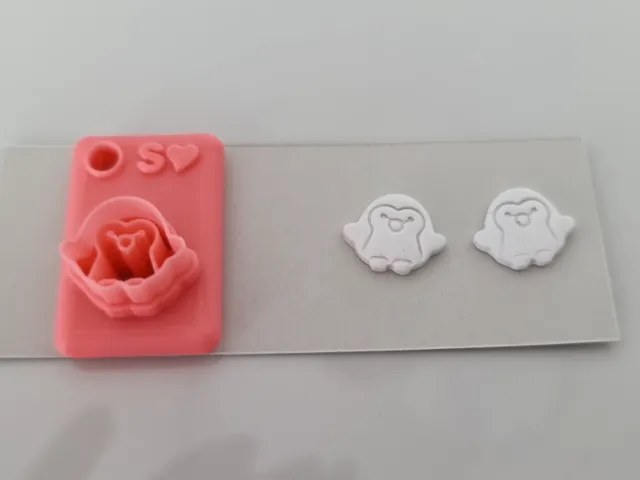 Polymer Clay Earring Cutter - Penguin