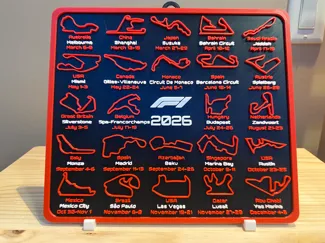 2026 F1 Calendar - Country - Venue - Date