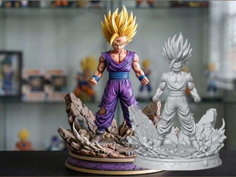 Gohan super saiyan 2, dragon ball 