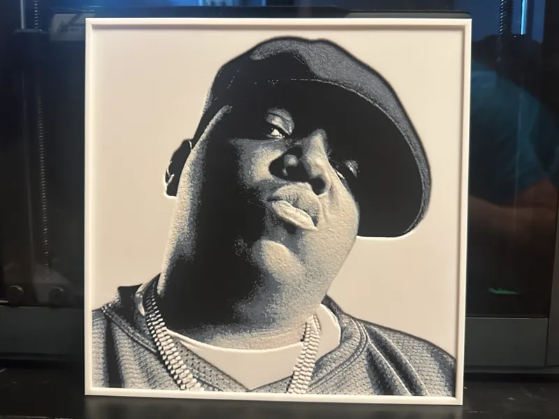 Notorious B.I.G/Biggie Smalls Hueforge Poster