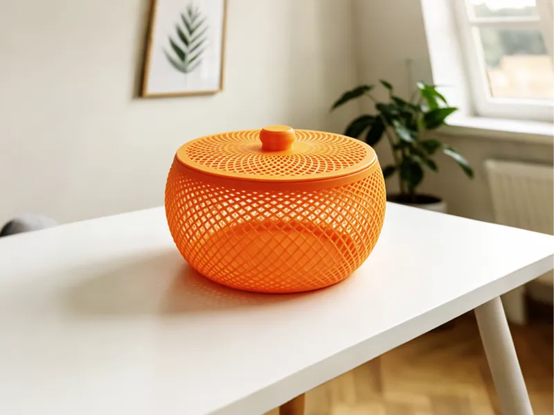 220mm镂空收纳盒带盖(Hollow storage box with lid)