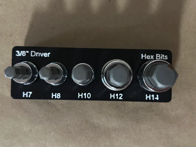 Gridfinity 3/8 Hex-bits Storage Tray