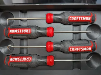 Gridfinity holder for the Craftsman 4-Pick set