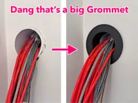 Grand passe-câble (grommet) — photo 1