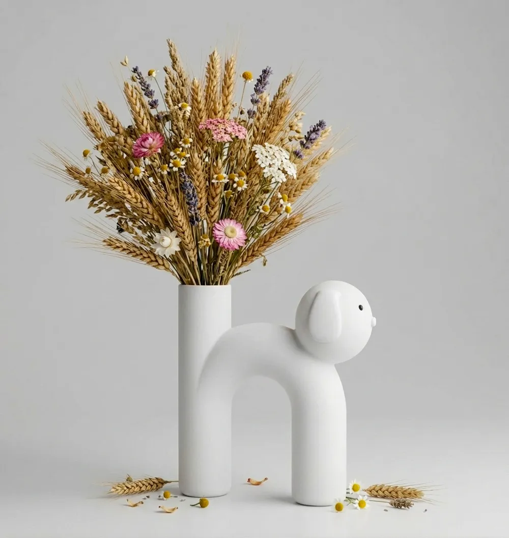 Dog Vase & Coin Holder - Free 3D Print Model - MakerWorld