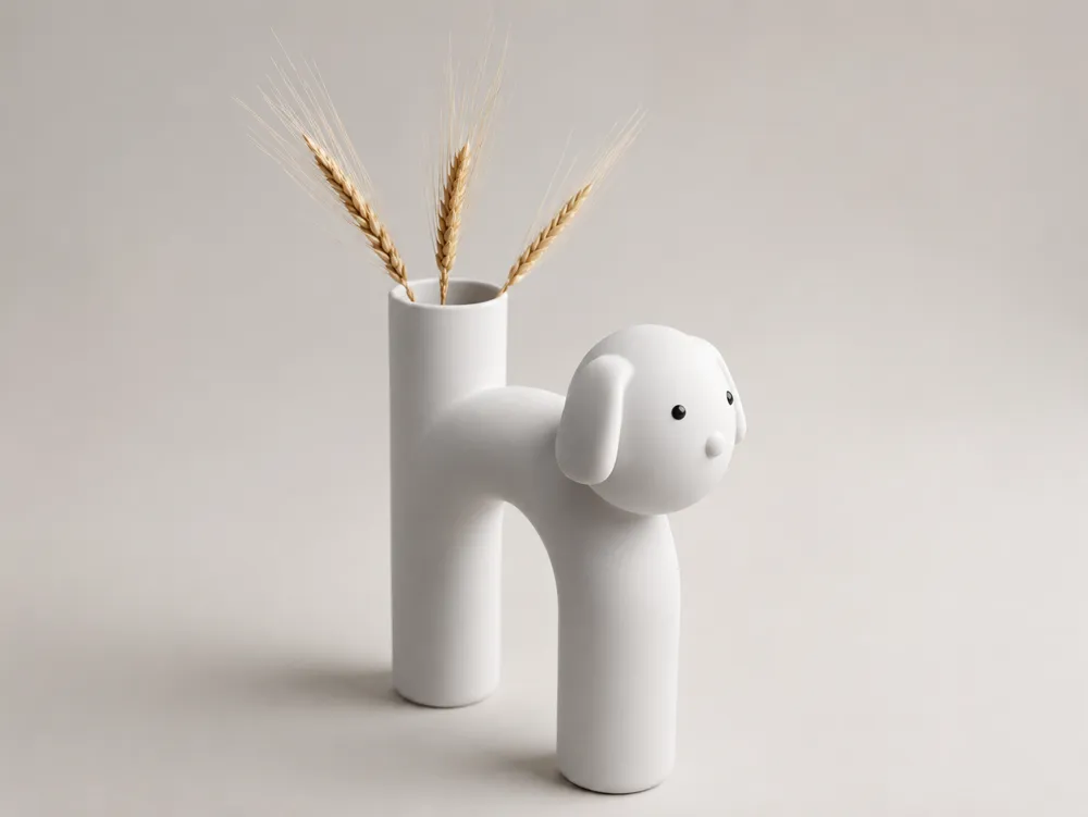 Dog Vase & Coin Holder - Free 3D Print Model - MakerWorld