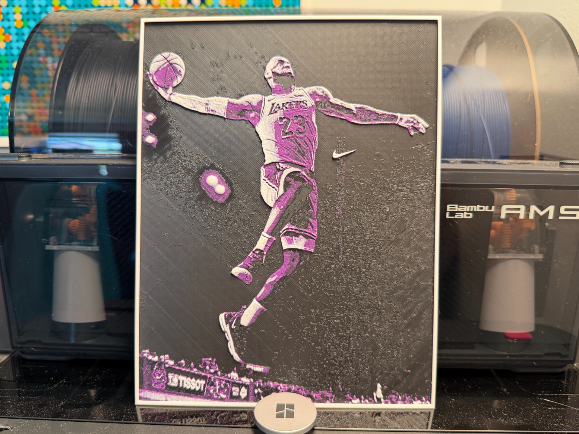 NBA Lebron James Lakers HueForge -With/Without AMS
