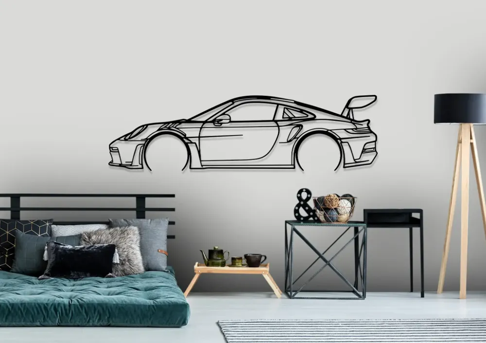 Porsche 911 GT3 RS Wall Art by JrzPrints MakerWorld: Download Free 3D ...