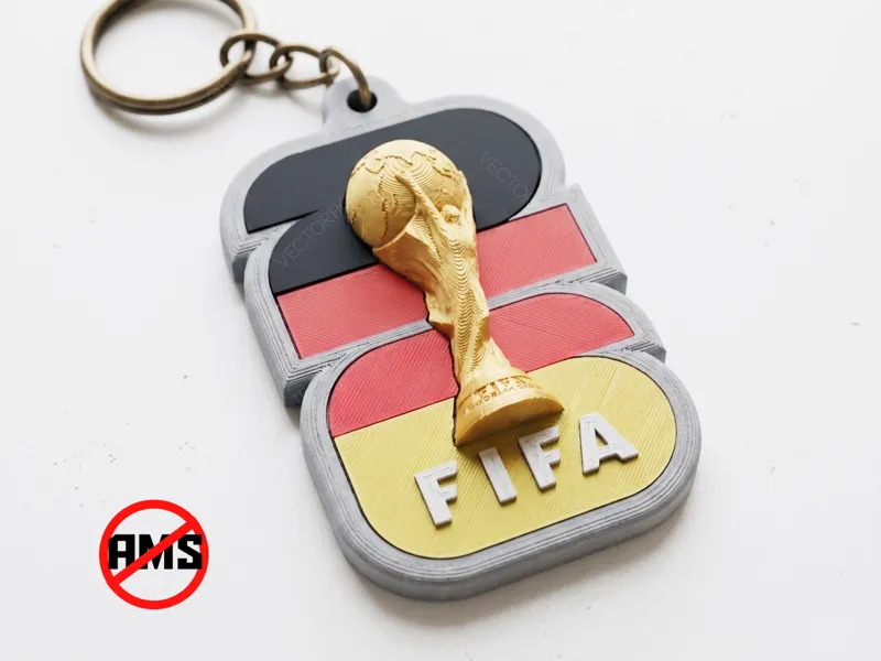 FIFA Logo Keychain with flag colors NO AMS #029