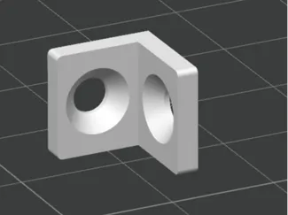 Small holder handle straight angle 90 degrees m3