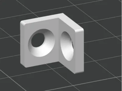 Small holder handle straight angle 90 degrees m3