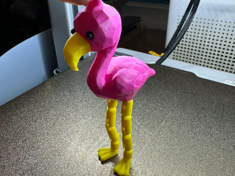 Articulated Flamingo Keyring
