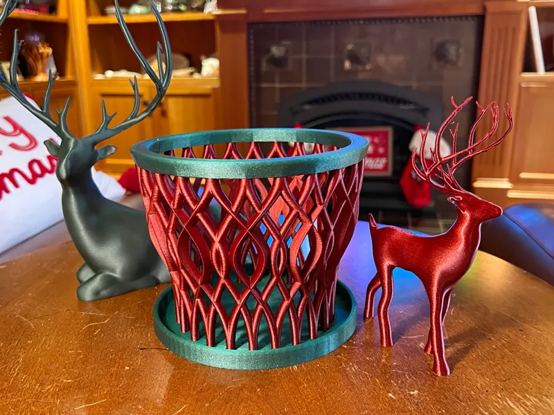 Christmas Orchid Pot