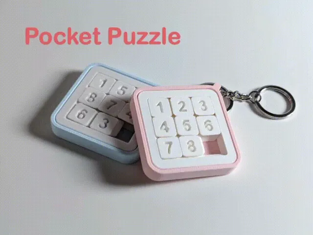 Pocket Puzzle 3x3| Mini Sliding Puzzle
