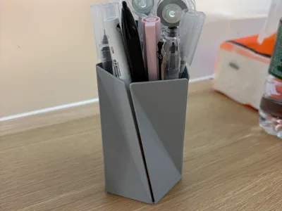 hexagonal pen holder