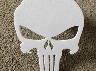 The Punisher trailer hitch cover