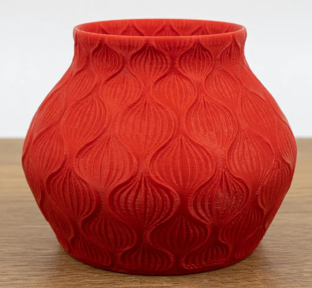 Scalloped Geometric Flower Pot - Free 3D Print Model - MakerWorld