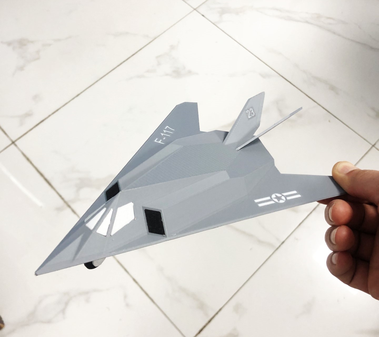 Miniatura 2 do modelo 3D F117夜鹰隐身攻击机