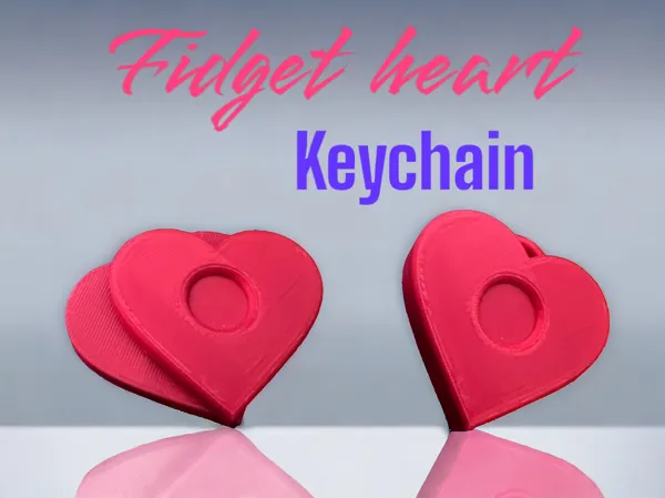 Cœur fidget magnétique