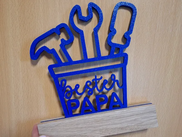 Support à cubes gravés meilleur papa