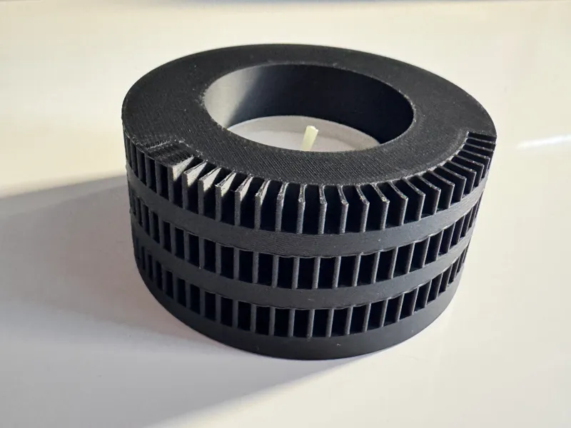 Porta velas espiral