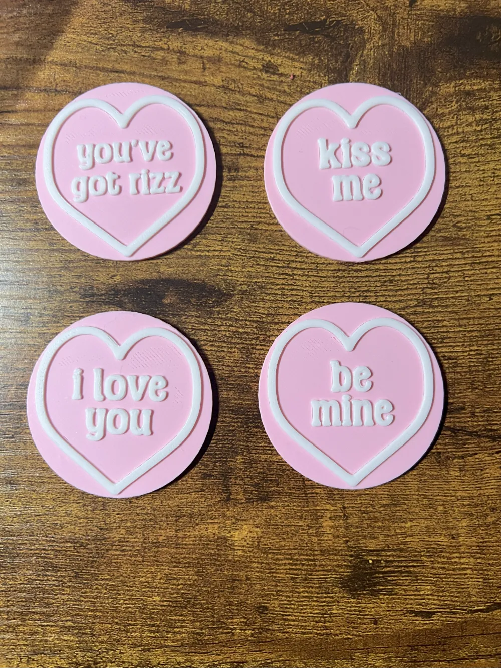 Love Heart Love Tokens by StudBuffin - MakerWorld