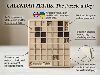 Calendar Tetris: A Daily Puzzle Challenge